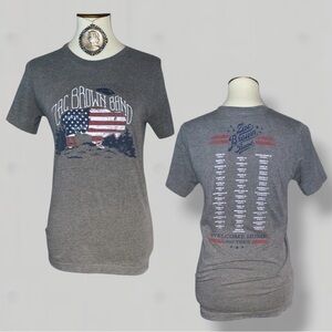 Zac Brown Band 2017 Welcome Home Tour Heather Grey T-shirt Small VGUC